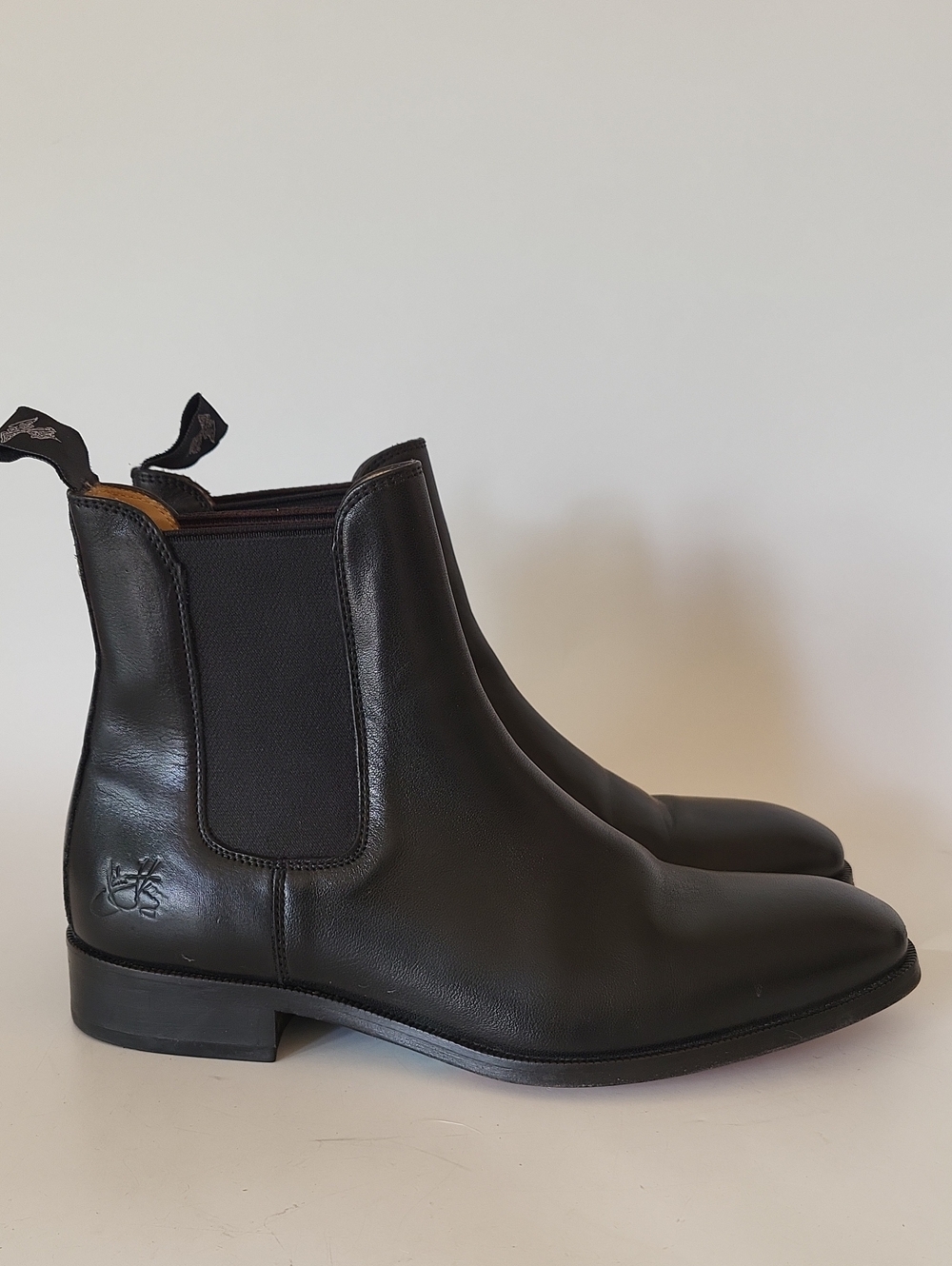 John Fluevog Vintage Black Leather Chelsea Ankle Boots Size 6